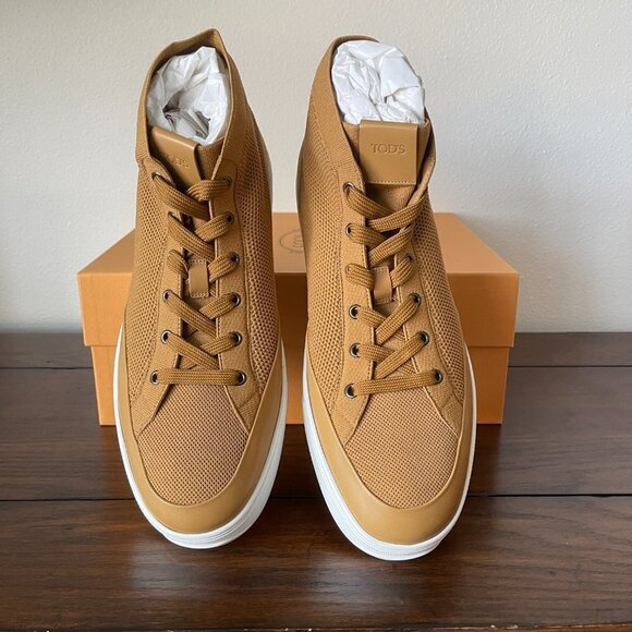 Tod\'s Men\'s High Top Knit Cassetta 79B Sneakers‎ Shoes, XXM79B0CP20NH9S405, 9.5 main image 6